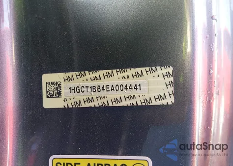 2014 Honda Accord Ex-L from USA, damaged, VIN 1HGCT1B84EA004441